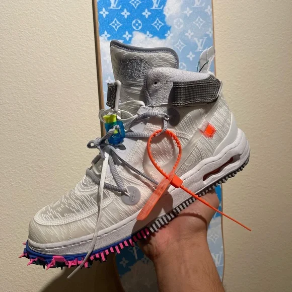 Nike Shoes Off White Air Force Mid White Color Size Poshmark